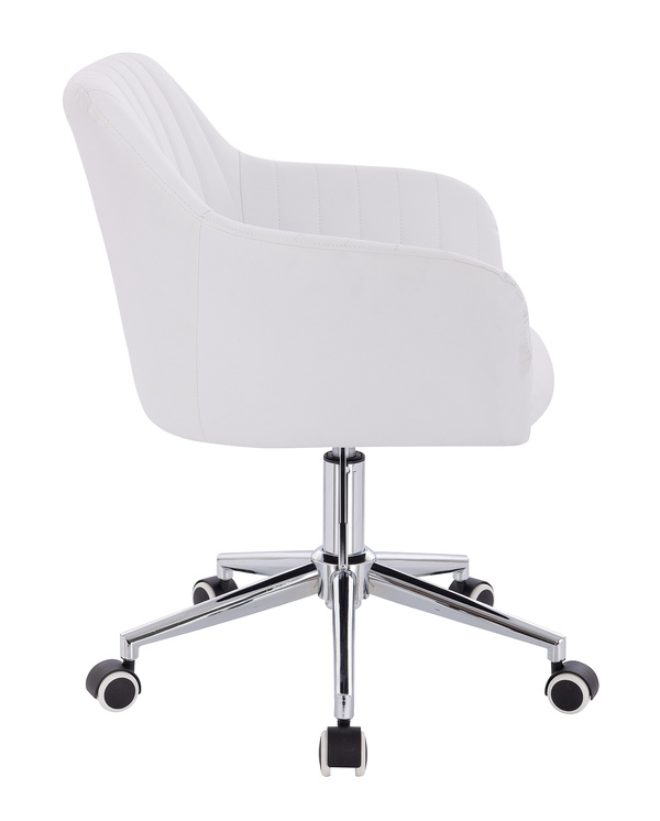 FOTEL HR190K BIAŁY CHROMOWANA PODSTAWA
