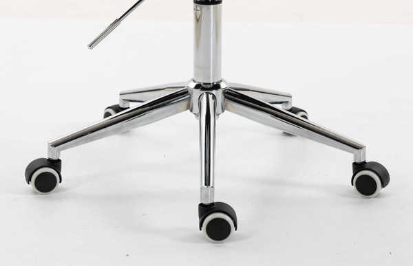 FOTEL HR8404K KREMOWY BARANEK CHROMOWANA PODSTAWA