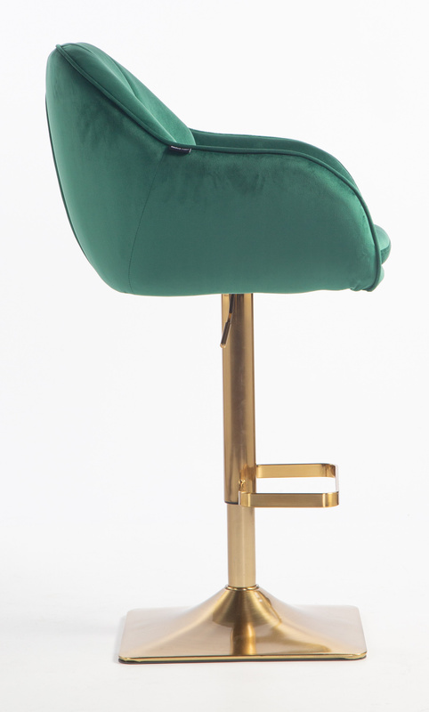 HOKER HR2055KW BUTELKOWA ZIELEŃ WELUR ZŁOTA PODSTAWA