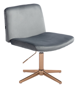 HOKER HR150CROSS GRAFITOWY WELUR ZŁOTA PODSTAWA