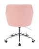 FOTEL HR190K RÓŻOWY CHROMOWANA PODSTAWA