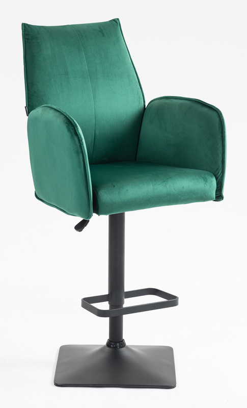 FOTEL HR280KW BUTELKOWA ZIELEŃ WELUR CZARNA PODSTAWA