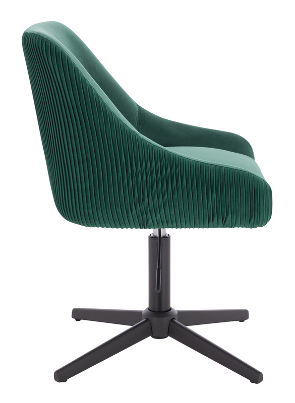 FOTEL HR920CROSS BUTELKOWA ZIELEŃ WELUR CZARNA PODSTAWA