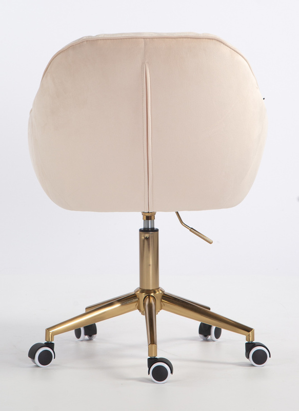 HOKER HR2055K KREMOWY WELUR ZŁOTA PODSTAWA