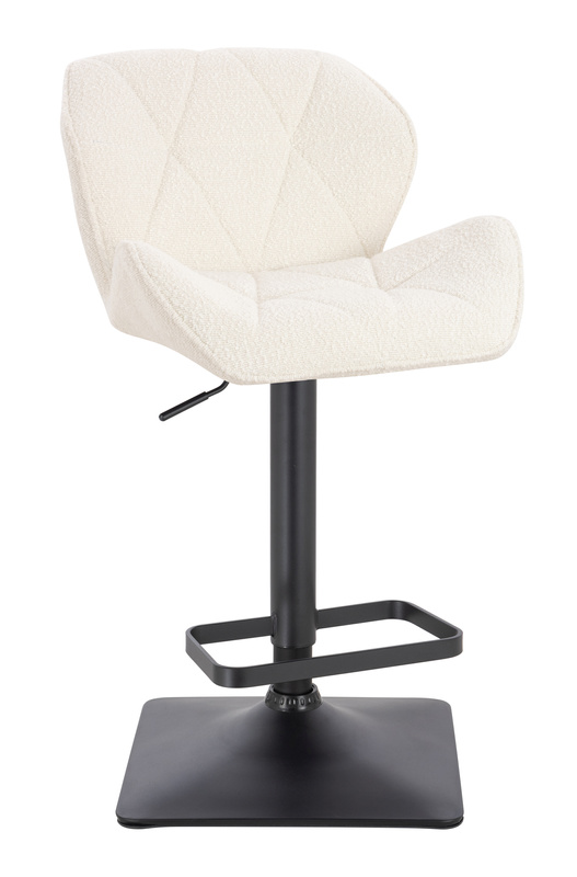 FOTEL HR111KW KREMOWY BARANEK CZARNA PODSTAWA