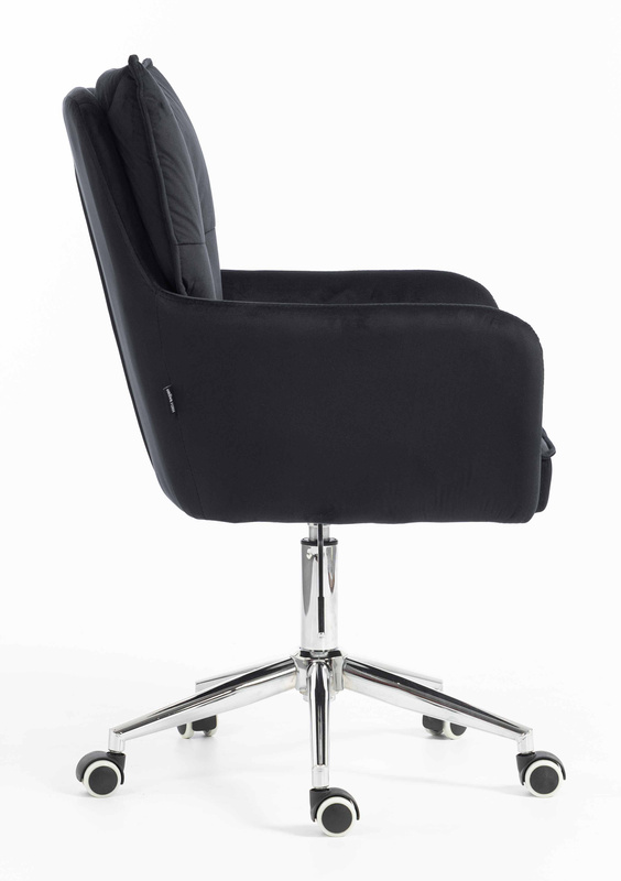 HOKER HR250K CZARNY WELUR  CHROMOWANA PODSTAWA