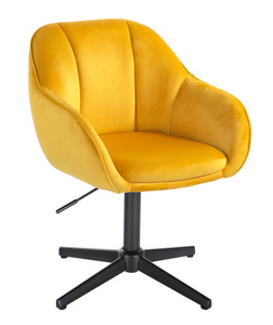 HOKER HR2055CROSS ŻÓŁTY WELUR CZARNA PODSTAWA