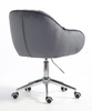 HOKER HR2055K GRAFITOWY WELUR CHROMOWANA PODSTAWA