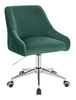 FOTEL HR920K BUTELKOWA ZIELEŃ WELUR CHROMOWANA PODSTAWA