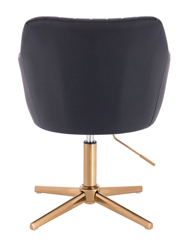 FOTEL HR190CROSS CZARNY ZŁOTA PODSTAWA
