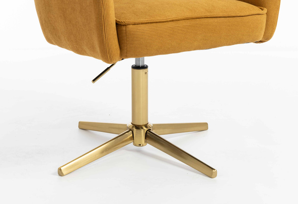 HOKER HR250CROSS ŻÓŁTY CURRY PREMIUM CORD SZTRUKS ZŁOTA PODSTAWA