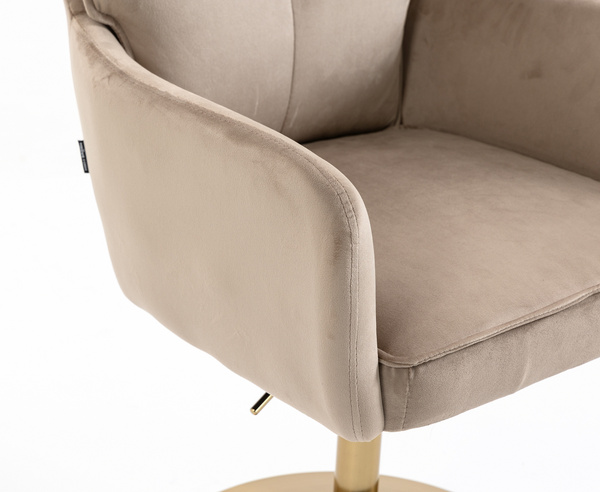 HOKER HR250N LATTE WELUR  ZŁOTA PODSTAWA