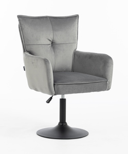 HOKER HR250N GRAFITOWY WELUR  CZARNA PODSTAWA