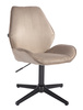 FOTEL HR350CROSS STALOWY WELUR CZARNA PODSTAWA