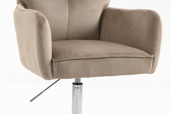 HOKER HR250N LATTE WELUR  CHROMOWANA PODSTAWA