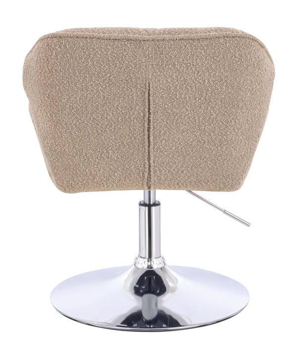 FOTEL HR111N LATTE BARANEK CHROMOWANA PODSTAWA