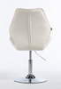 FOTEL HR350N KREMOWY BARANEK CHROMOWANA PODSTAWA
