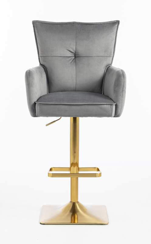 HOKER HR250KW GRAFITOWY WELUR  ZŁOTA PODSTAWA