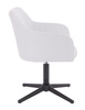 FOTEL HR190CROSS BIAŁY CZARNA PODSTAWA