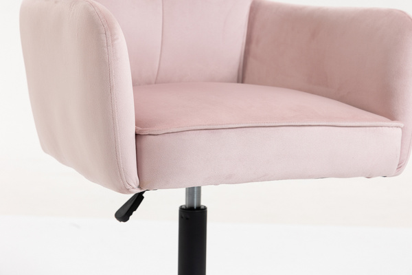 HOKER HR250K PUDROWY RÓŻ WELUR  CZARNA PODSTAWA