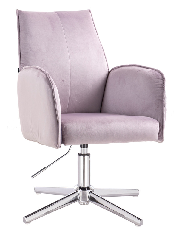 FOTEL HR280CROSS WRZOSOWY WELUR CHROMOWANA PODSTAWA