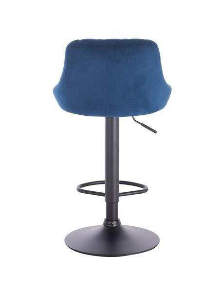 FOTEL HR1054CW CZARNY MAT CIEMNE MORZE WELUR