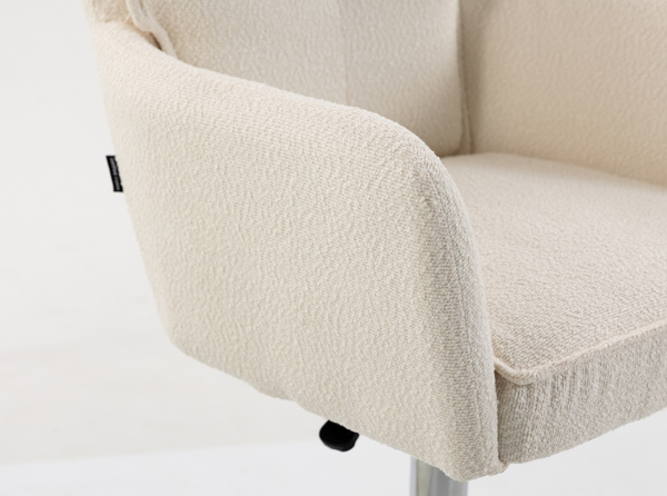 HOKER HR250W KREMOWY BARANEK CHROMOWANA PODSTAWA