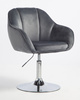 HOKER HR2055N GRAFITOWY WELUR CHROMOWANA PODSTAWA