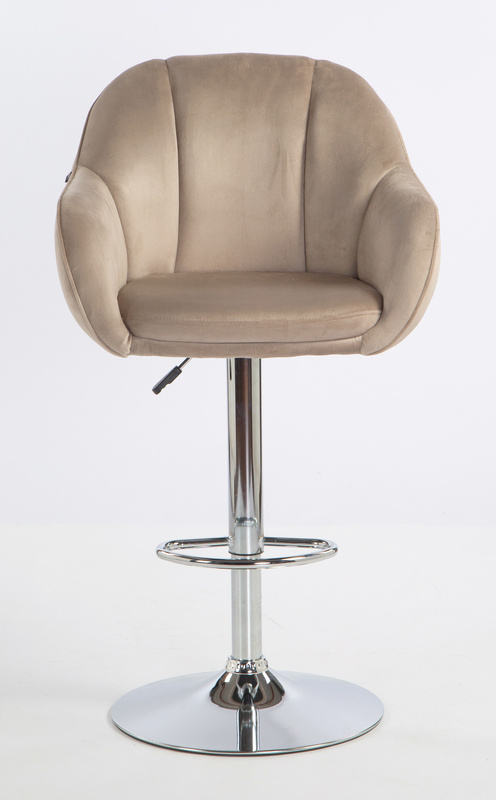 HOKER HR2055W LATTE WELUR CHROMOWANA PODSTAWA