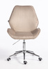 FOTEL HR350K LATTE WELUR CHROMOWANA PODSTAWA