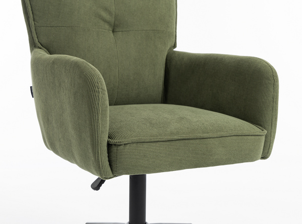 HOKER HR250CROSS ZIELONY SZAŁWIA PREMIUM CORD SZTRUKS CZARNA PODSTAWA