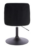 FOTEL HR920N CZARNY WELUR CZARNA PODSTAWA