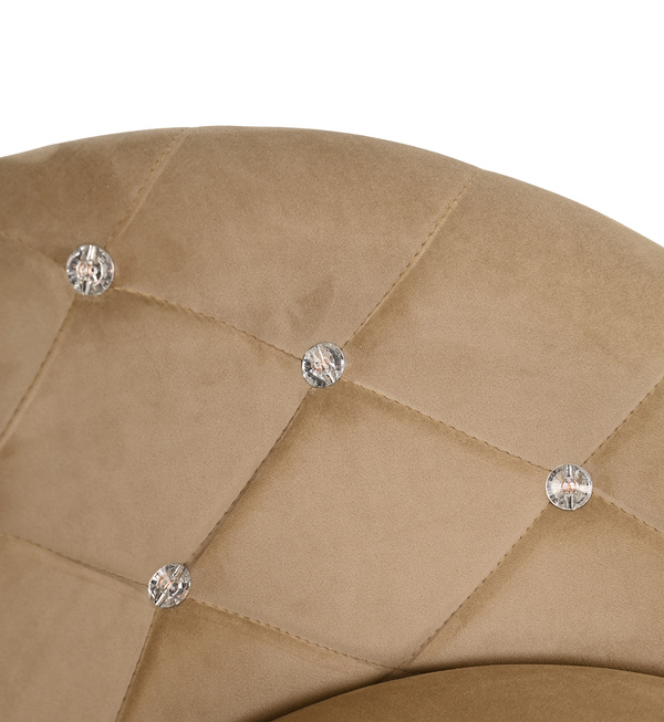 FOTEL HR948CROSS LATTE WELUR CZARNA PODSTAWA
