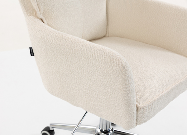 HOKER HR250K KREMOWY BARANEK CHROMOWANA PODSTAWA