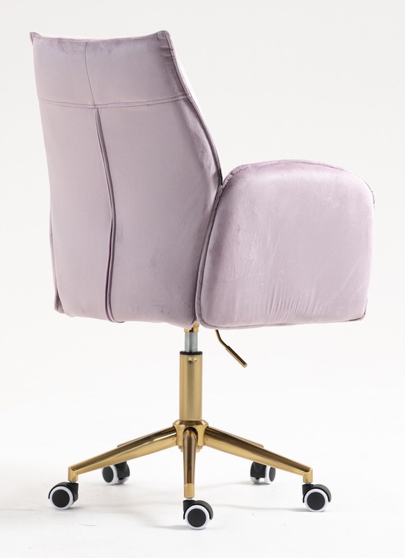 FOTEL HR280K WRZOSOWY WELUR ZŁOTA PODSTAWA