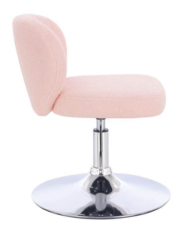 HOKER HR193N PUDROWY RÓŻ BARANEK CHROMOWANA PODSTAWA