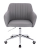 FOTEL HR190K SZARY CHROMOWANA PODSTAWA