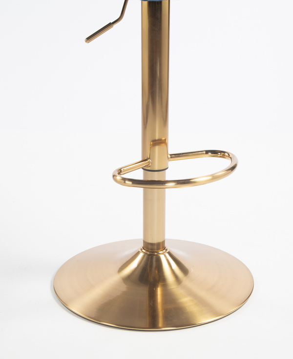 HOKER HR2055W CIEMNE MORZE WELUR ZŁOTA PODSTAWA