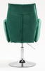 FOTEL HR280N BUTELKOWA ZIELEŃ WELUR CHROMOWANA PODSTAWA