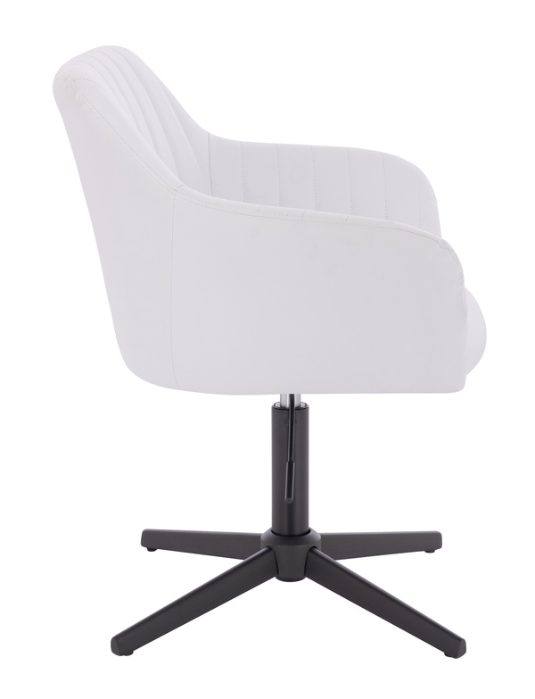 FOTEL HR190CROSS BIAŁY CZARNA PODSTAWA