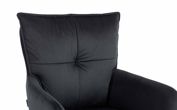 HOKER HR250KW CZARNY WELUR CZARNA PODSTAWA