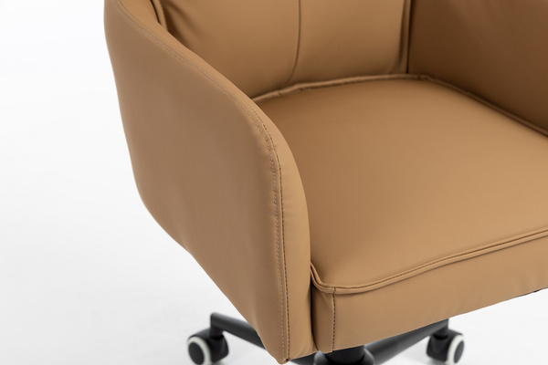 HOKER HR250K KARMELOWY EKOSKÓRA PREMIUM SOFT CZARNA PODSTAWA