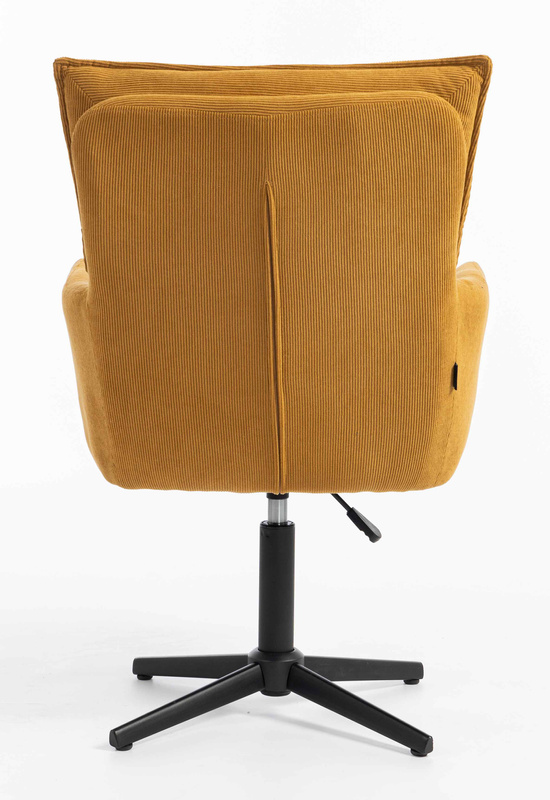 HOKER HR250CROSS ŻÓŁTY CURRY PREMIUM CORD SZTRUKS CZARNA PODSTAWA