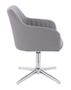 FOTEL HR190CROSS SZARY CHROMOWANA PODSTAWA