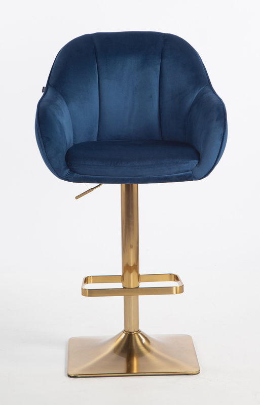 HOKER HR2055KW CIEMNE MORZE WELUR ZŁOTA PODSTAWA