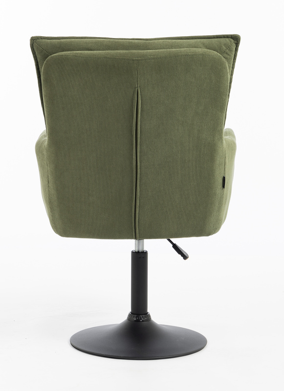 HOKER HR250N ZIELONY SZAŁWIA PREMIUM CORD SZTRUKS CZARNA PODSTAWA