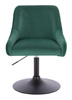 FOTEL HR920N BUTELKOWA ZIELEŃ WELUR CZARNA PODSTAWA