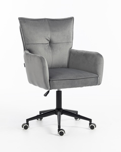 HOKER HR250K GRAFITOWY WELUR  CZARNA PODSTAWA