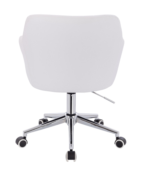 FOTEL HR190K BIAŁY CHROMOWANA PODSTAWA