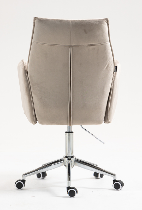 FOTEL HR280K LATTE WELUR CHROMOWANA PODSTAWA